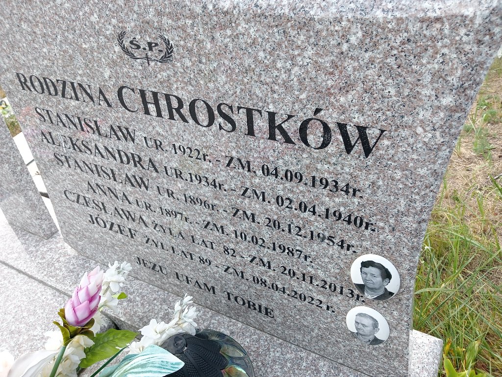 Grób Stanisław Chrostek